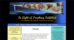 Desktop Screenshot of inlightofprophecyfulfilled.org
